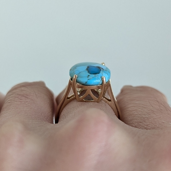 NWT Natural Mohave Turquoise ring size US 7 - Picture 7 of 14
